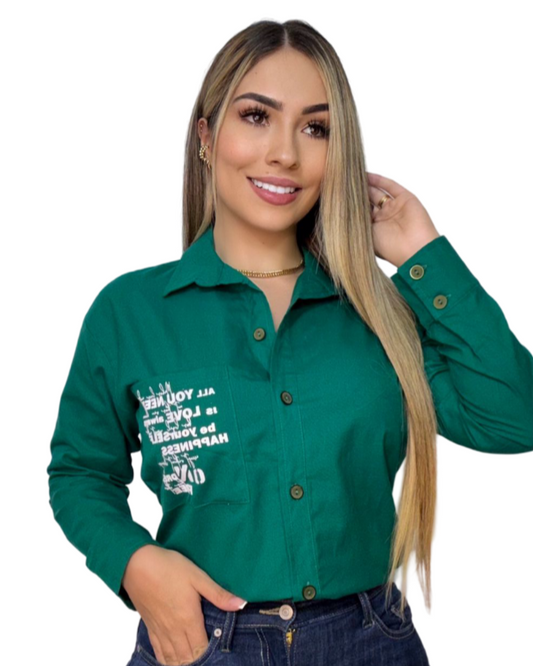 Camisa Ref 660 Verde Antioquia