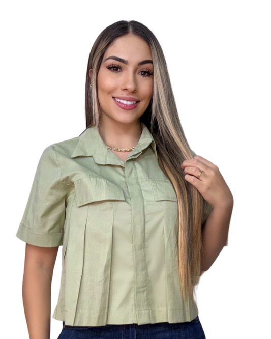 Blusa Ref 739 Verde Salvia