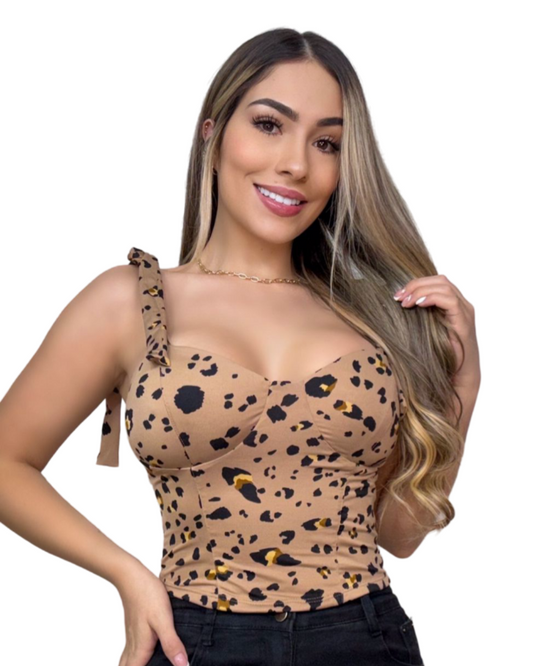 Blusa Ref 742 Animal Print