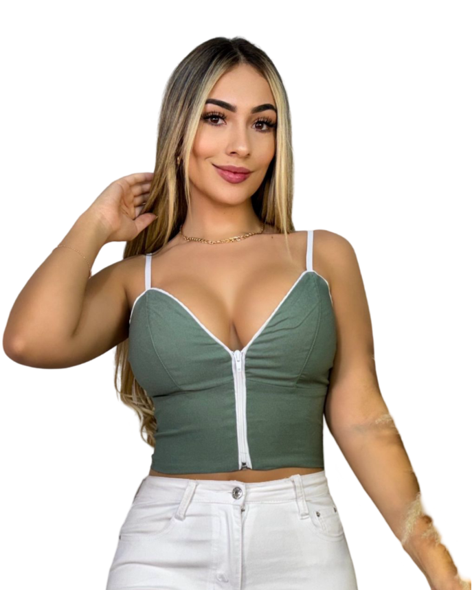 Blusa Ref 774 Verde Salvia