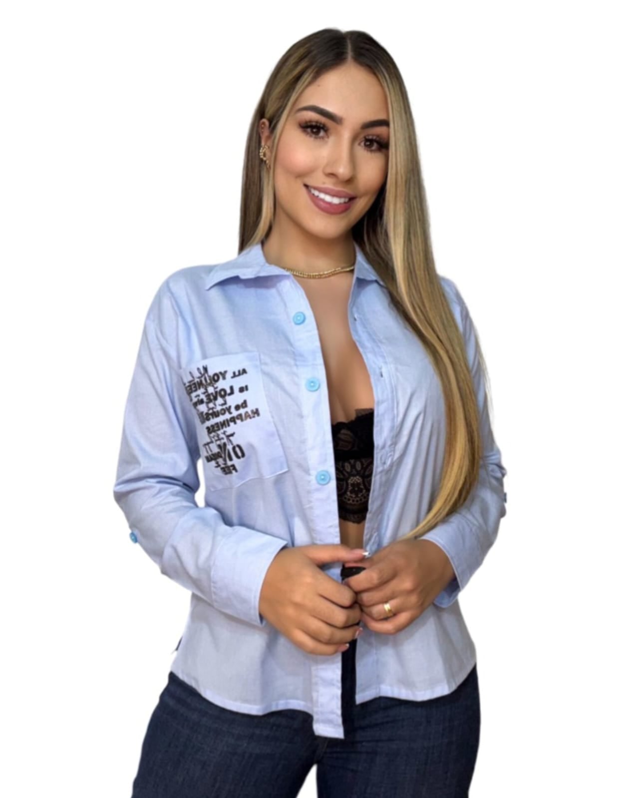 Camisa Ref 660 Azul Cielo