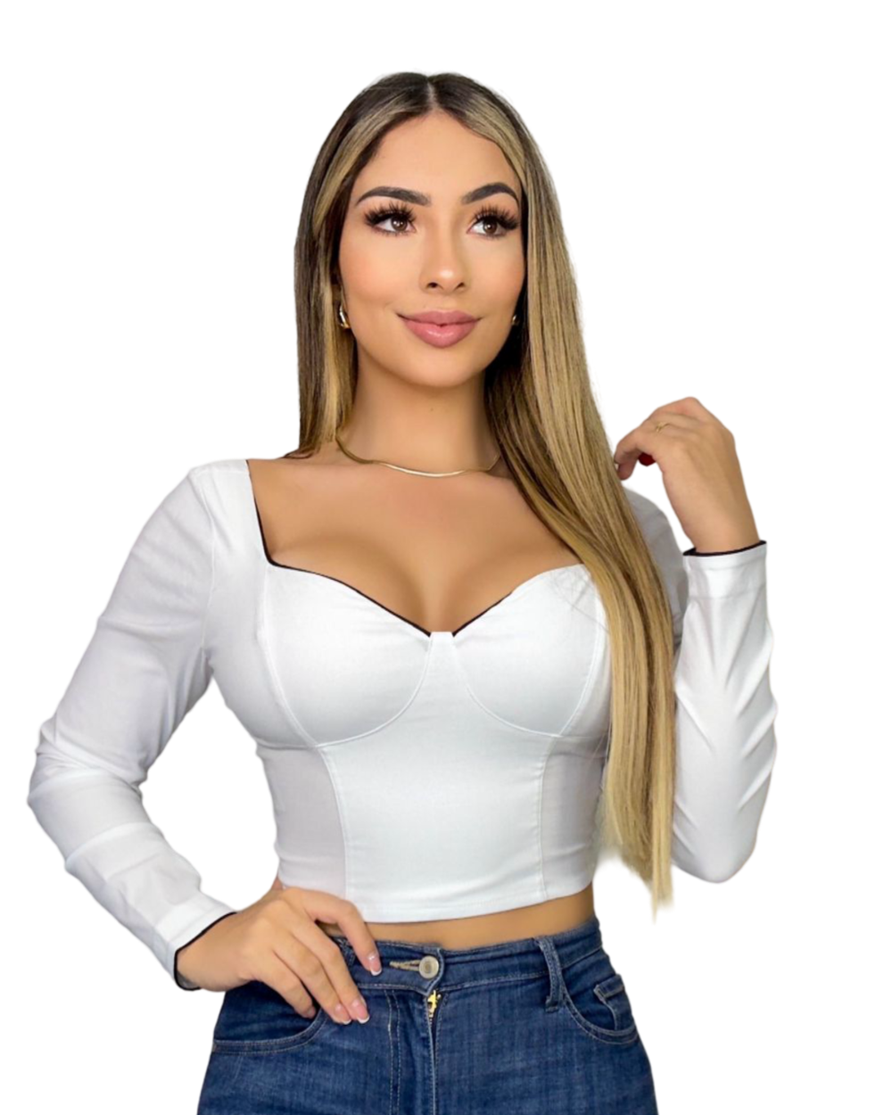 Blusa Ref 838 Blanca